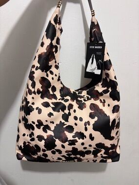 Steve Madden Cow Print Shoulder Bag 2 in 1 Set